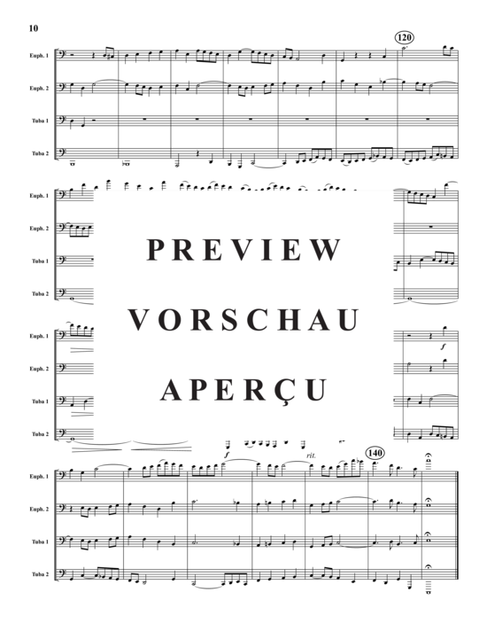 Product gallery: Page 11 of 21 Bach Collection 4 Stücke , , (Tuba Quartet: 2x Baritone, 2xTuba)