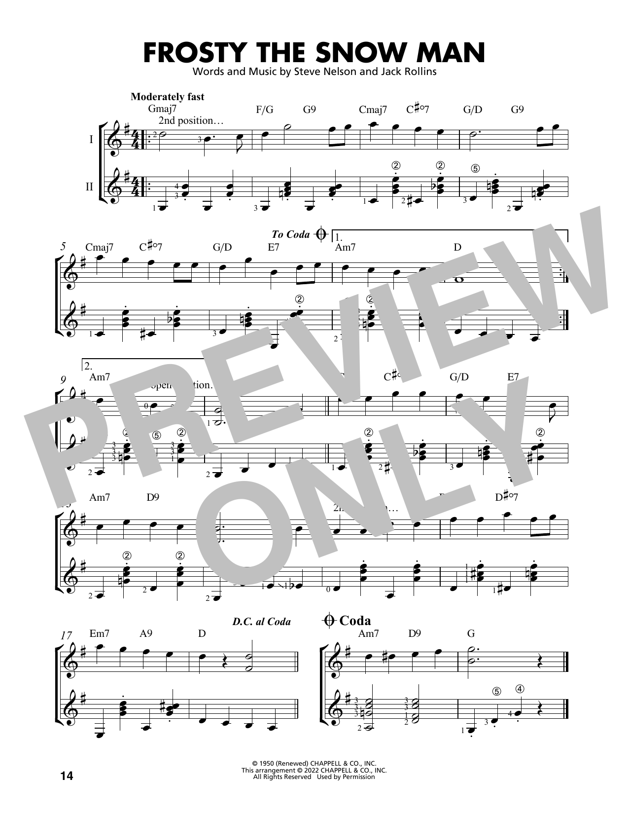 Product picture to: Frosty The Snow Man (arr. Mark Phillips)