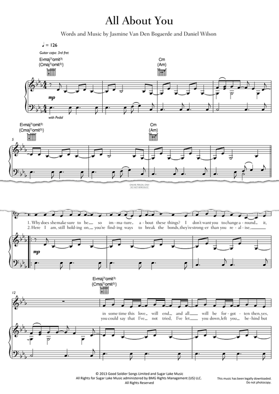 Produktgalerie: Seite 1 von 1 All About You, Birdy, Gesang, Gitarre, Klavier