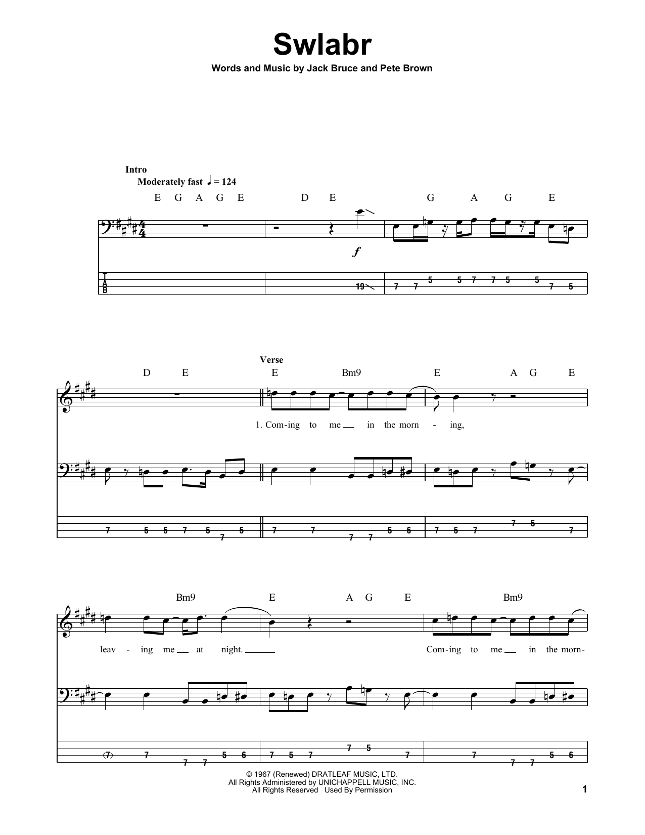 Produktgalerie: Seite 1 von 1 Swlabr, Cream, E-Bass