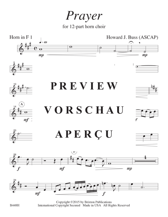 Product gallery: Page 10 of 21 Prayer , , (12-part horn choir)