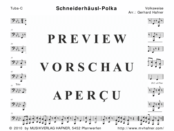 gallery: Schneiderhäusl-Polka, , (woodwind and brass)