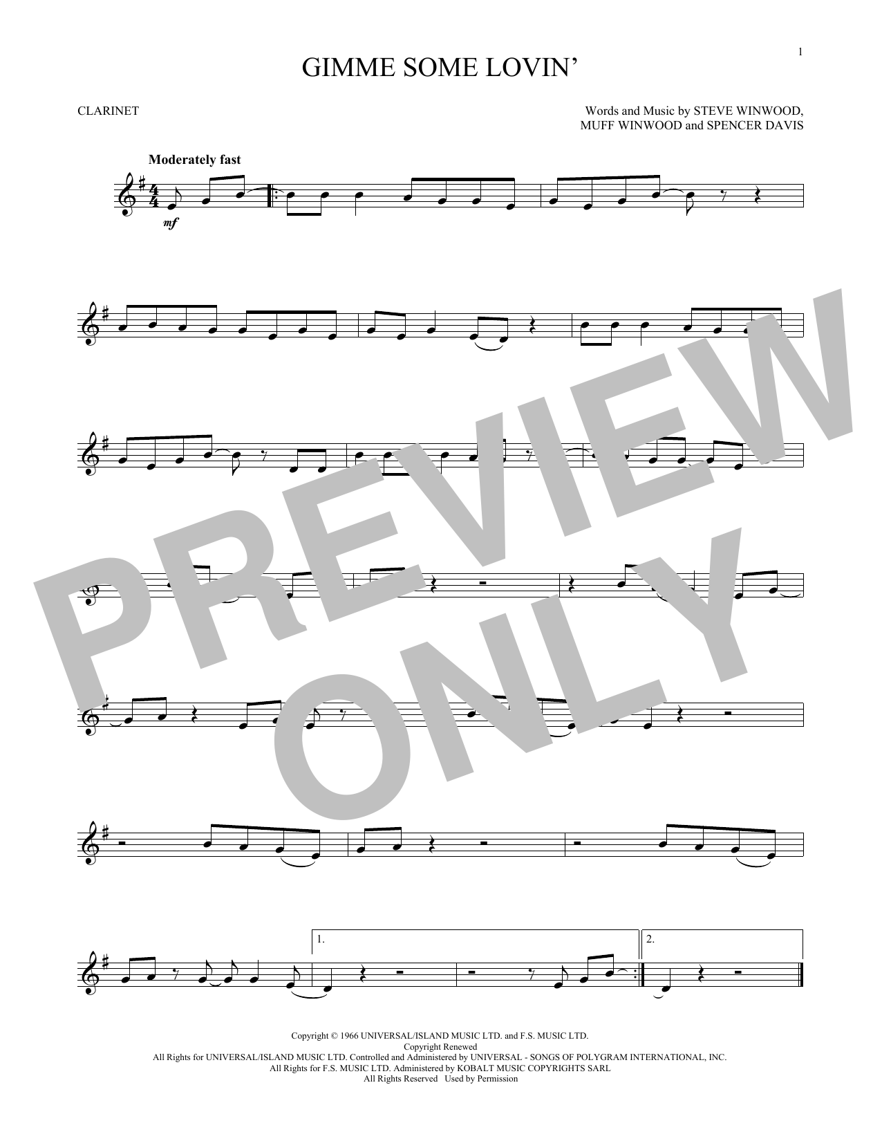 Product gallery: Page 1 of 1 Gimme Some Lovin', The Spencer Davis Group