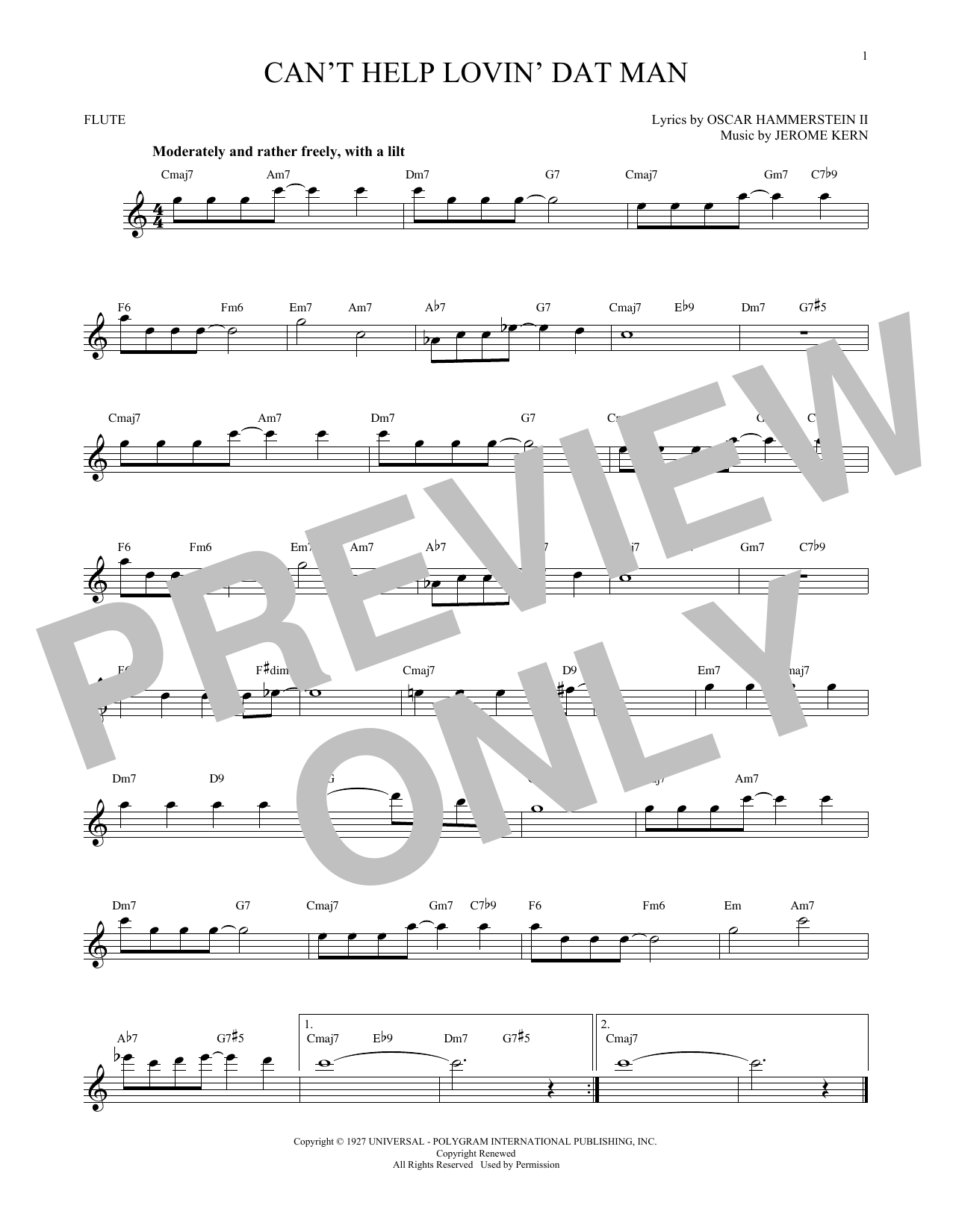 Product gallery: Page 1 of 1 Can't Help Lovin' Dat Man, Jerome Kern