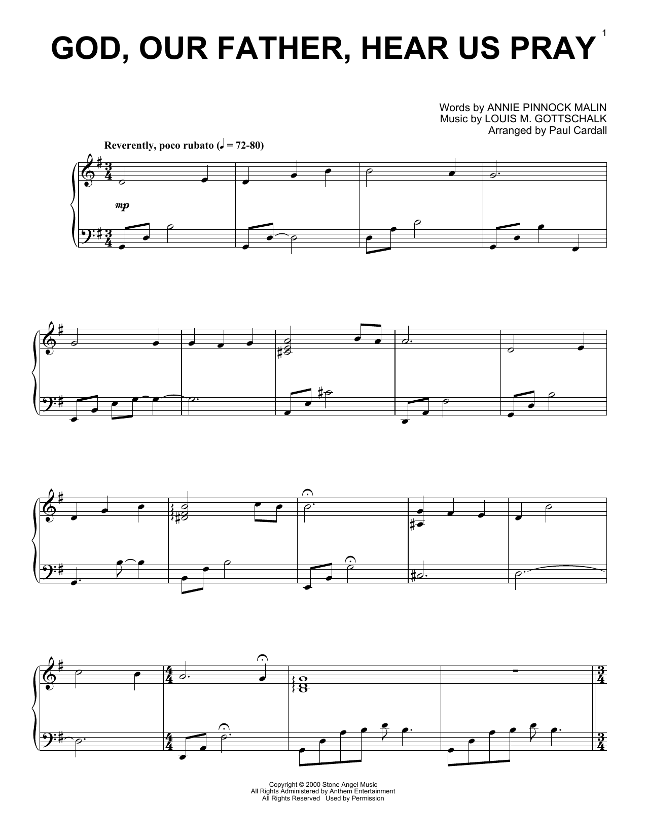 Produktbild zu: God, Our Father, Hear Us Pray (arr. Paul Cardall)