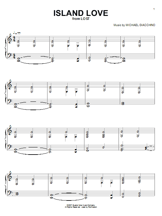 Product gallery: Page 1 of 1 Island Love, Michael Giacchino