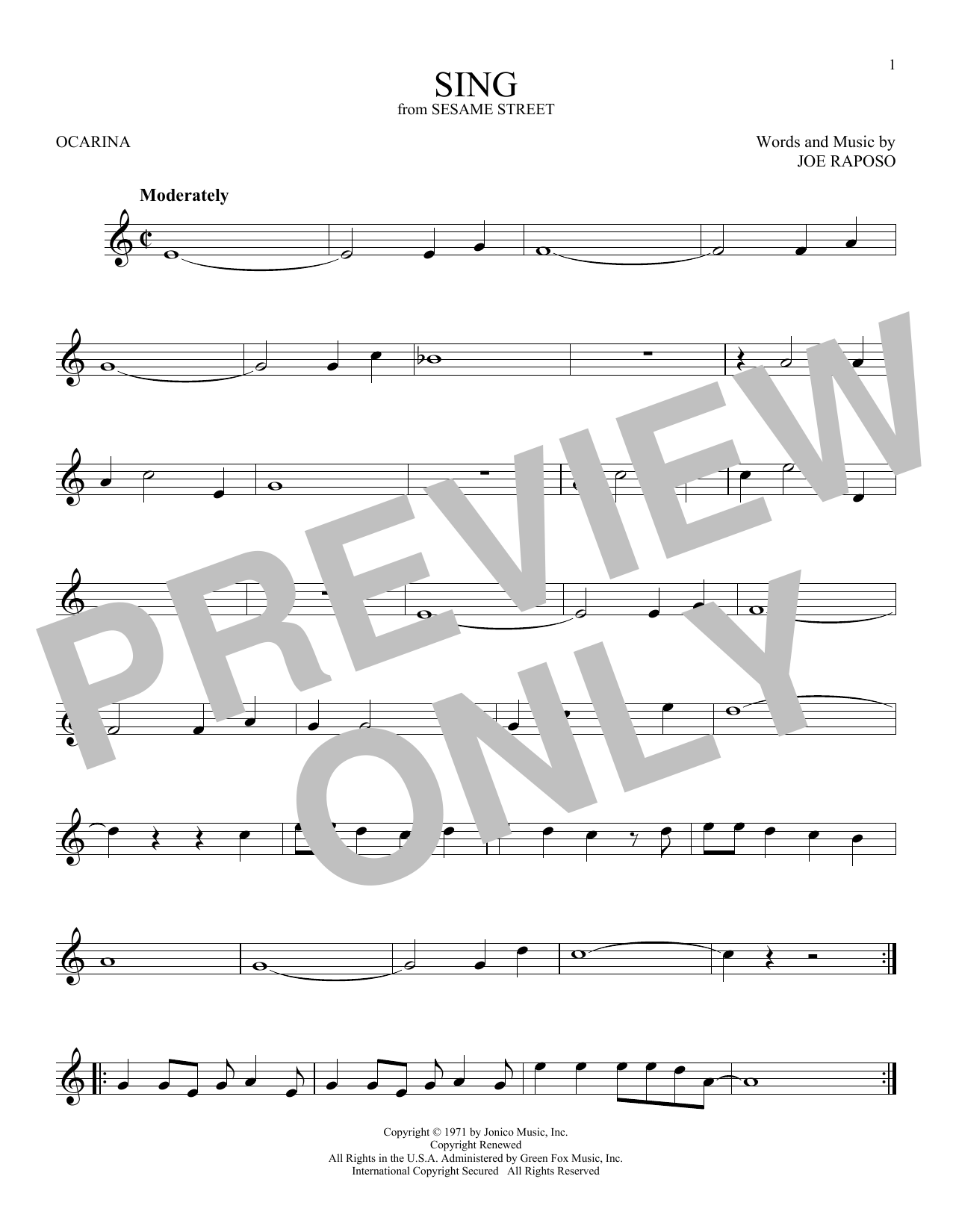 Product gallery: Page 1 of 1 Sing (from Sesame Street), The Carpenters