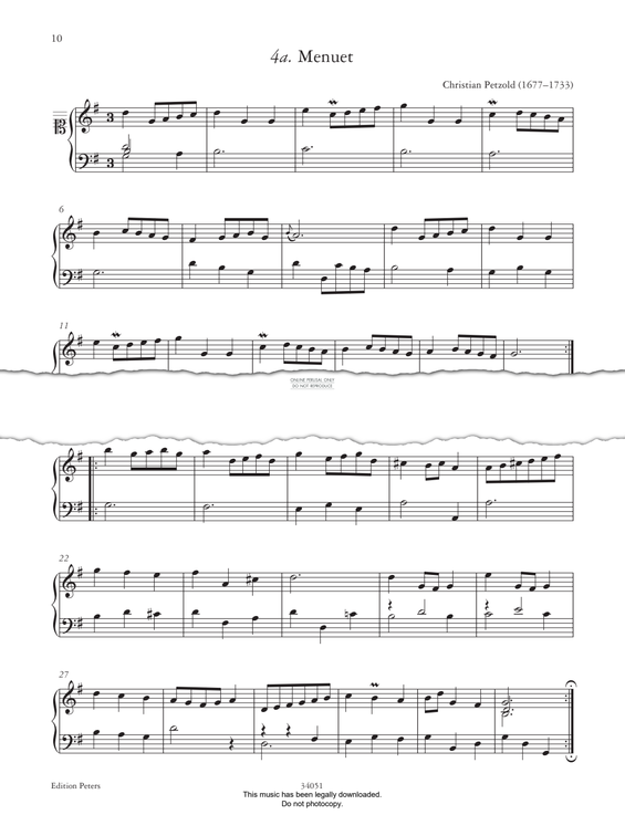 Product picture to: Menuet & Trio (from 'The Anna Magdalena Notebook 1725')