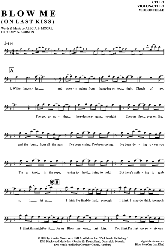 Produktbild zu: Blow Me (One Last Kiss) Pink