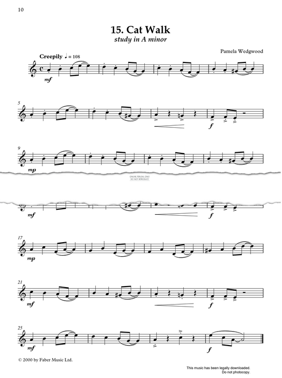 Product gallery: Page 1 of 1 Cat Walk (from 'Really Easy Jazzin' About'), Pam Wedgwood