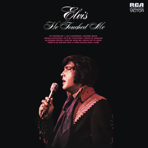 cover: He Touched Me, Elvis Presley, Klavier