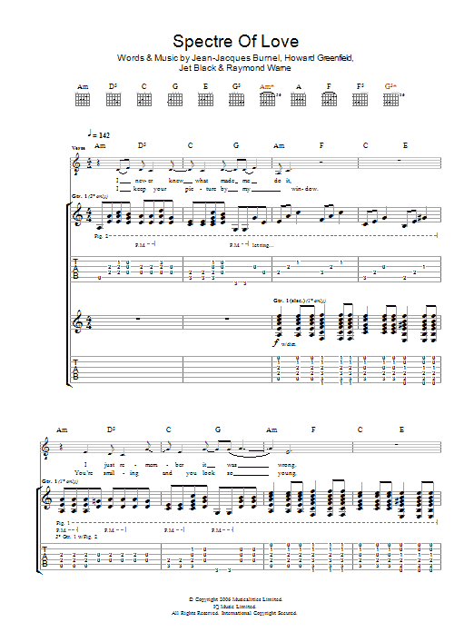Produktgalerie: Seite 1 von 1 The Spectre Of Love, The Stranglers, Gitarre