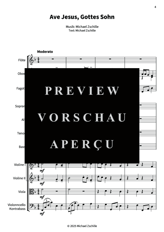 gallery: Ave Jesus, Gottes Sohn, , (mixed choir, soli and strings)