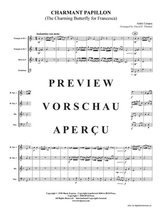 gallery: Charmant papillon (2xTromp in B, Horn in F (Pos) , , , Pos)