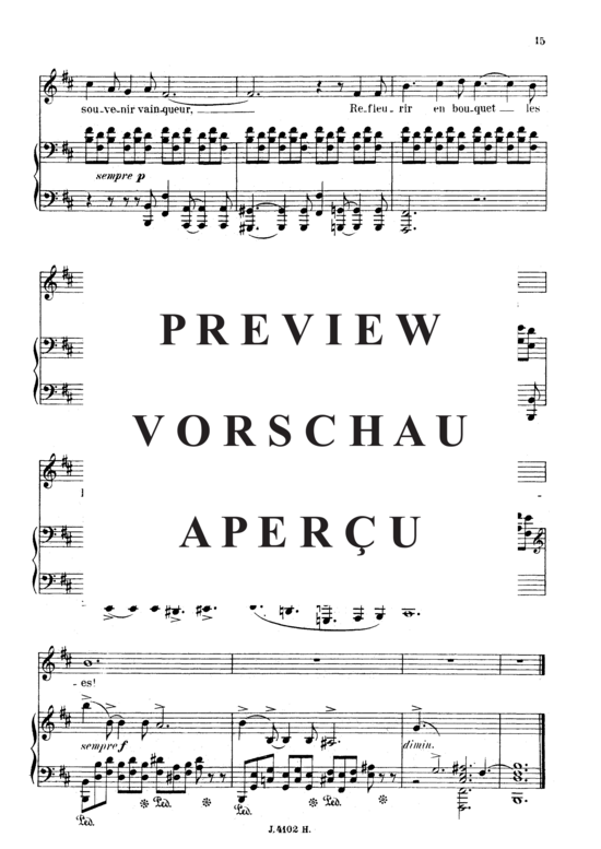 Product gallery: Page 5 of 5 Automne Op.18 No.3, , Medium Voice and Piano