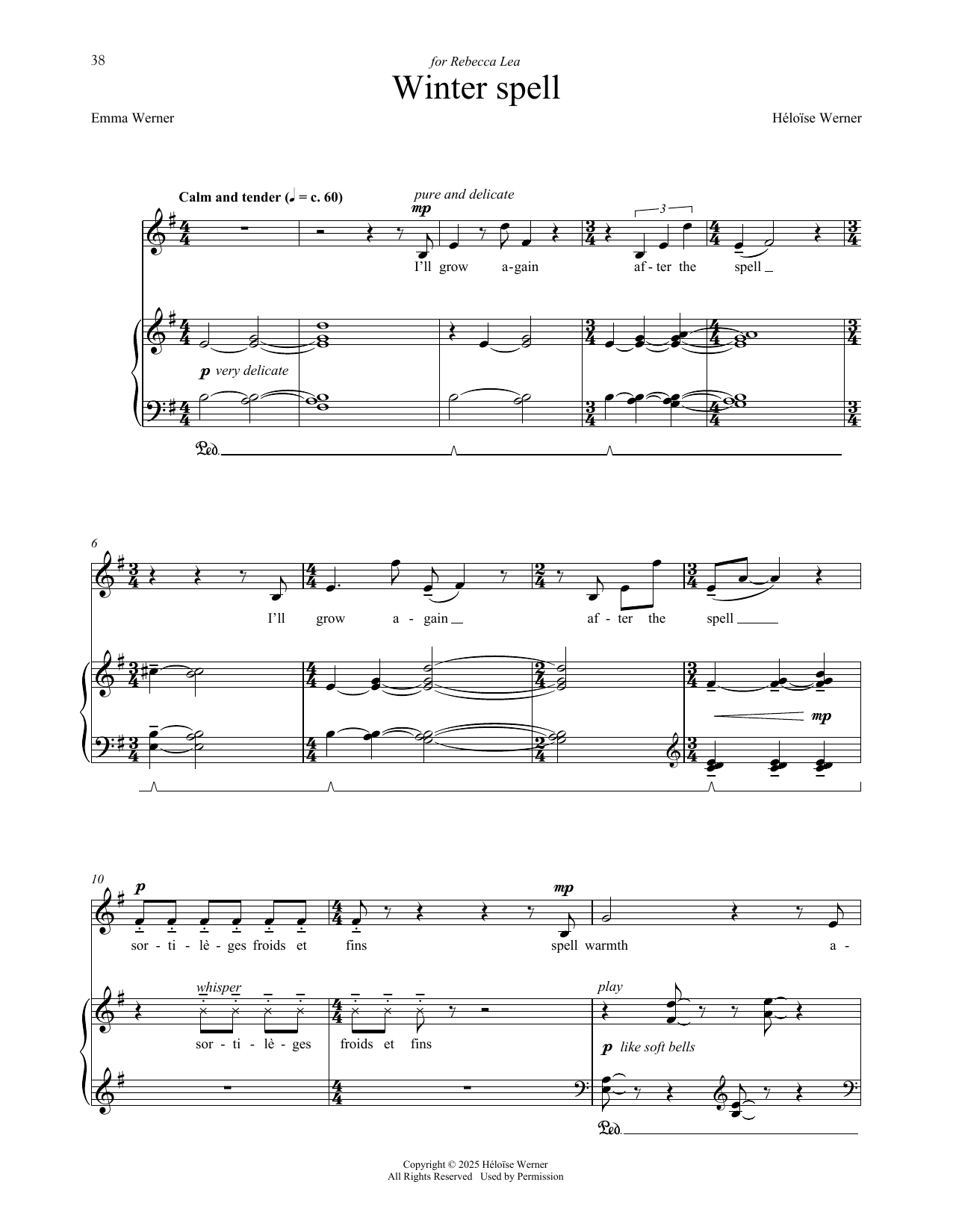 Produktgalerie: Seite 1 von 1 Winter Spell, Héloïse Werner, Gesang, Klavier