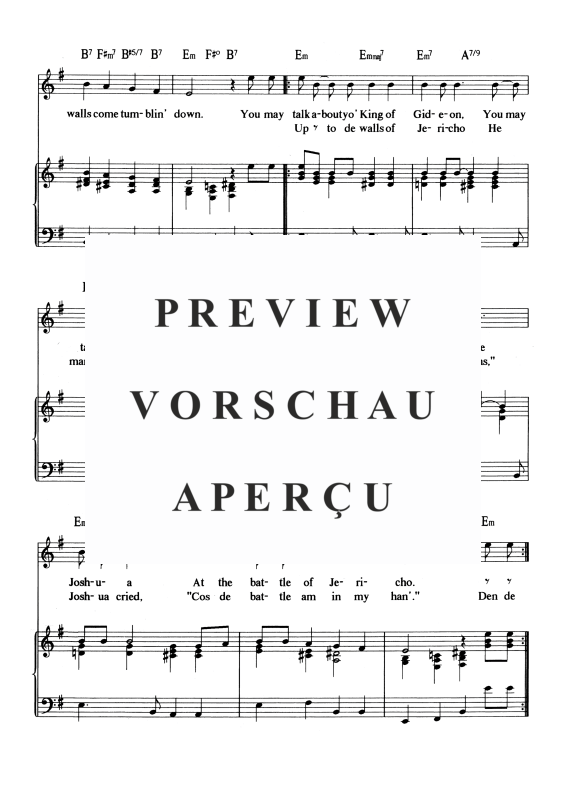 gallery: Joshua Fight the Battle, , Voice and Piano