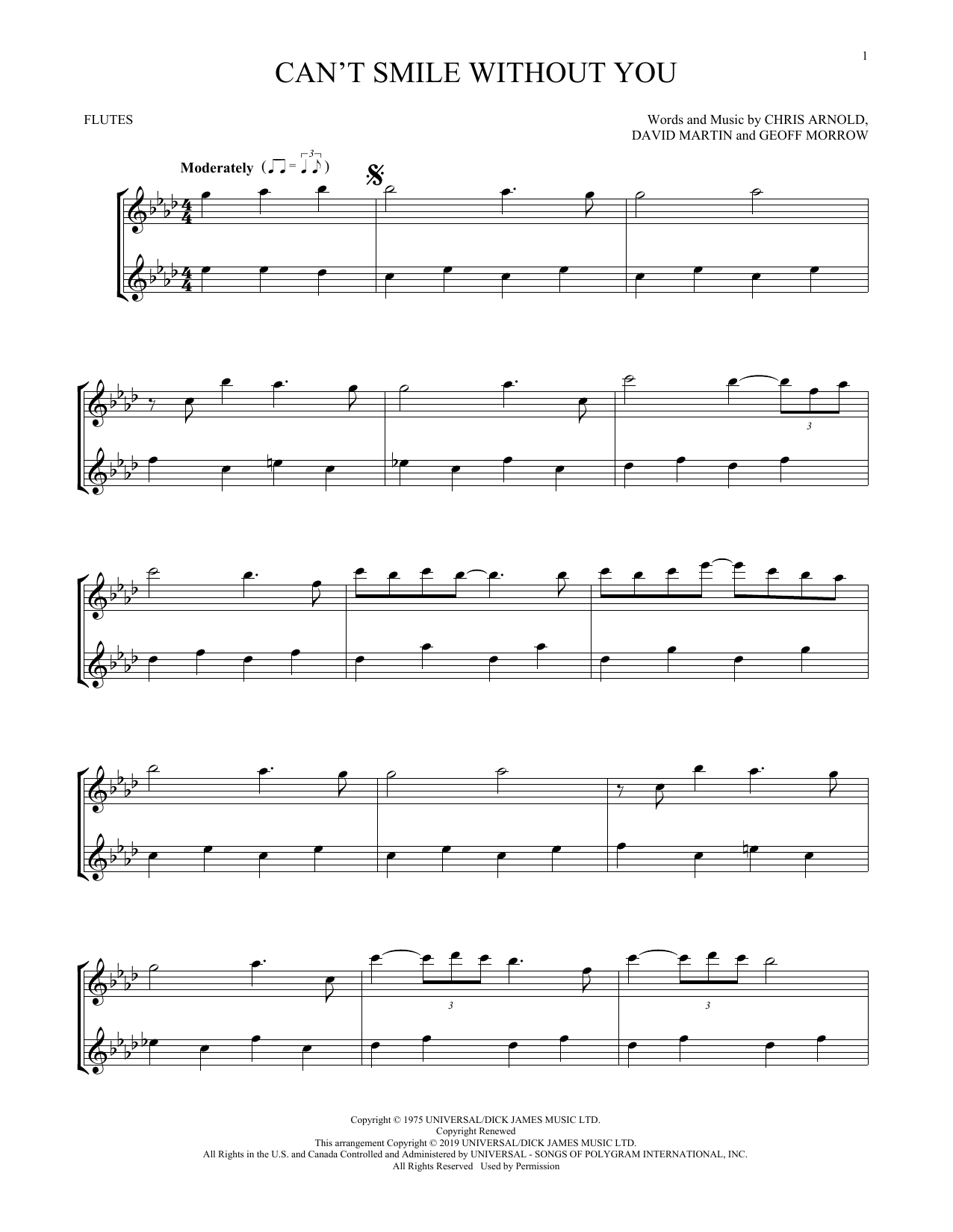 Product gallery: Page 1 of 1 Can't Smile Without You, Barry Manilow