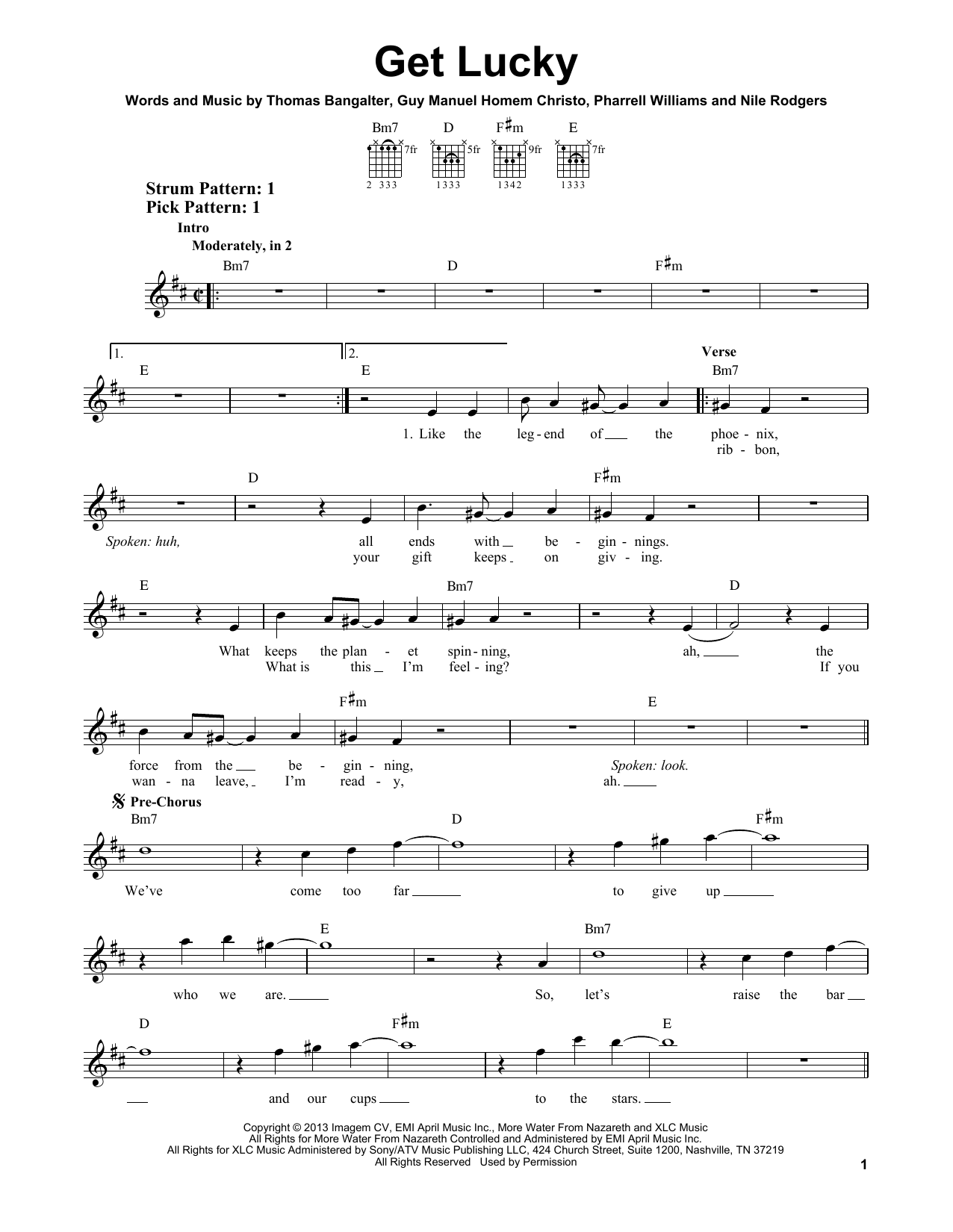 Produktbild zu:  Get Lucky - Daft Punk Featuring Pharrell Williams