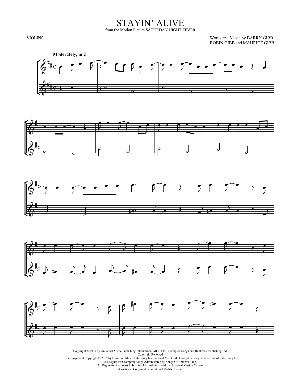 Product gallery: Page 1 of 1 Stayin' Alive, The Bee Gees