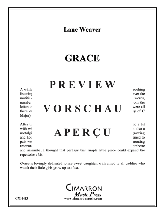 Product gallery: Page 2 of 7 Grace , , (Trombone/Euphonium + Marimba)