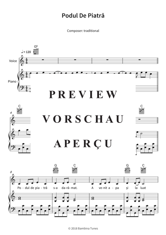 Produktgalerie: Seite 4 von 6 Podul De Piatra, , (Gesang + Klavier, Gitarre)