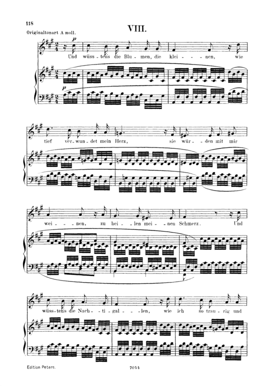 Product picture to: Und wüssten's die Blumen, die kleinen Op.48 No.8Robert Schumann