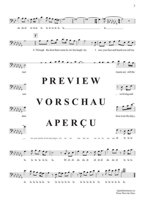 Product gallery: Page 4 of 4 Those were the days , Hopkin, Mary, (Posaune / Bariton)