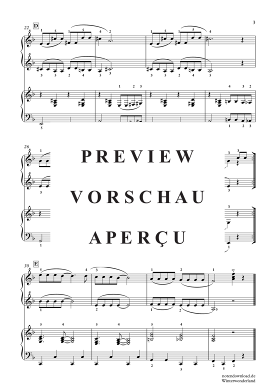Produktgalerie: Seite 4 von 8 Winter Wonderland , Bernard, Felix, (Klavier vierhändig)