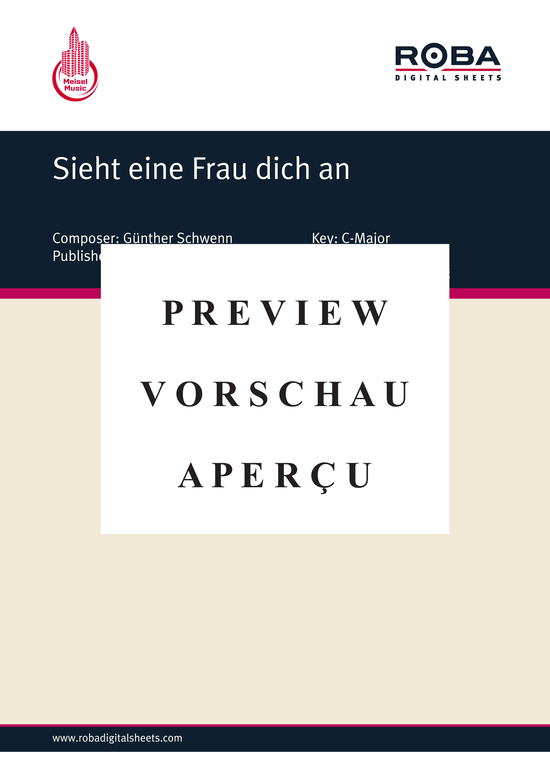 Produktgalerie: Seite 2 von 4 Sieht eine Frau dich an, 	, Klavier und Gesang