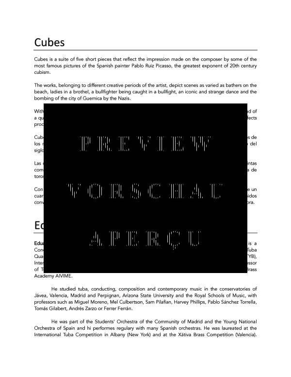 Product gallery: Page 4 of 11 Cubes, , (Tuba Quartet TTTT)