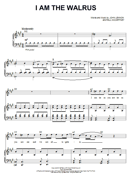 Produktbild zu: I Am The Walrus (from Across The Universe)