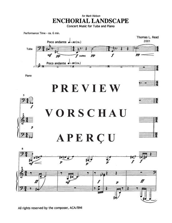 Product gallery: Page 5 of 21 Enchorial Landscape , , (tuba + piano)