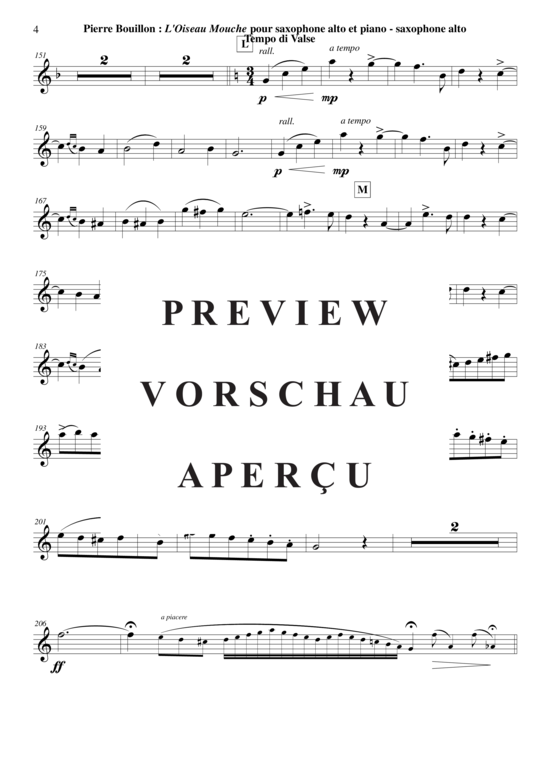 Product gallery: Page 20 of 21 L´Oiseau-Mouche , , (alto saxophone + piano)