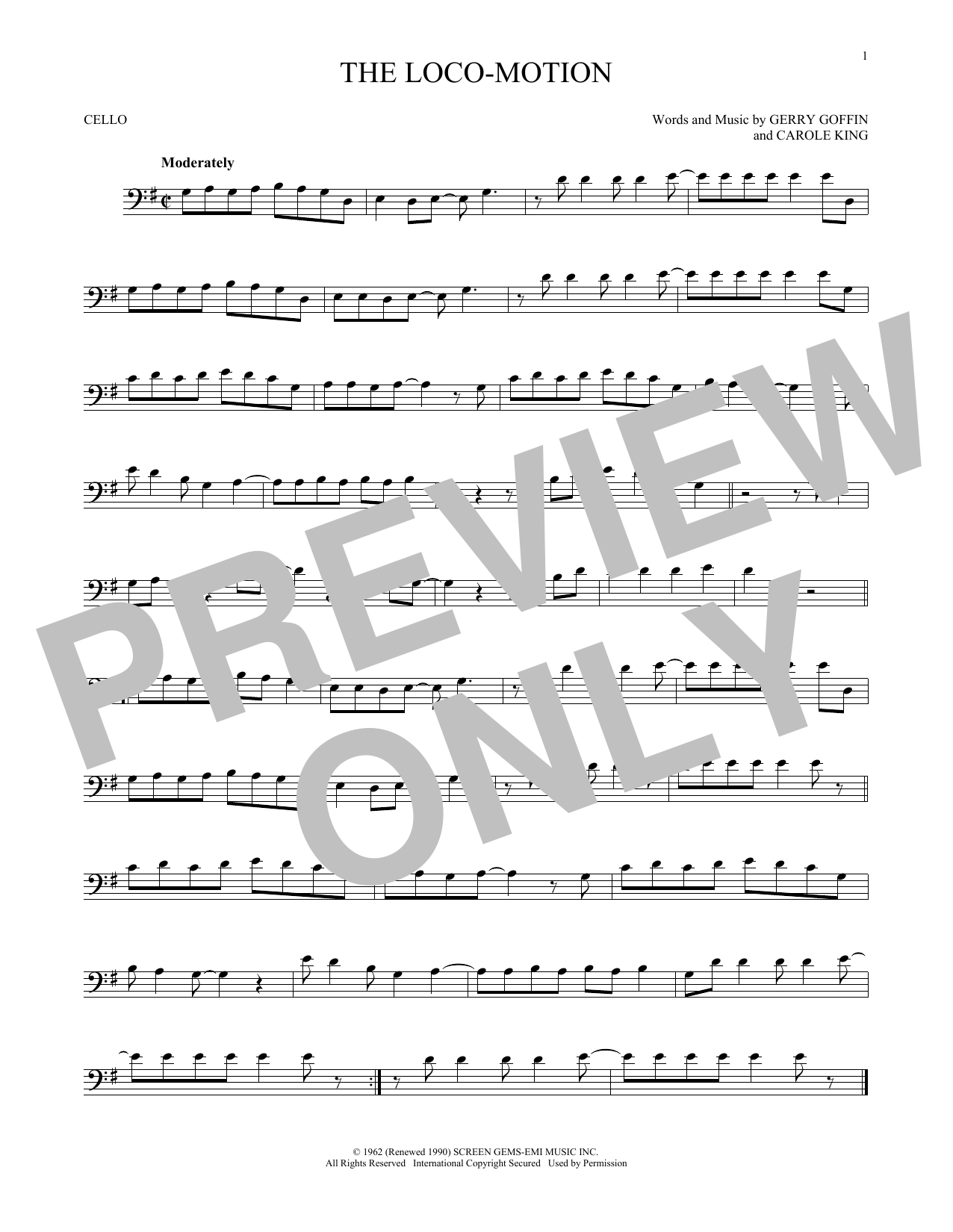 Produktgalerie: Seite 1 von 1 The Loco-Motion, Little Eva, Violoncello