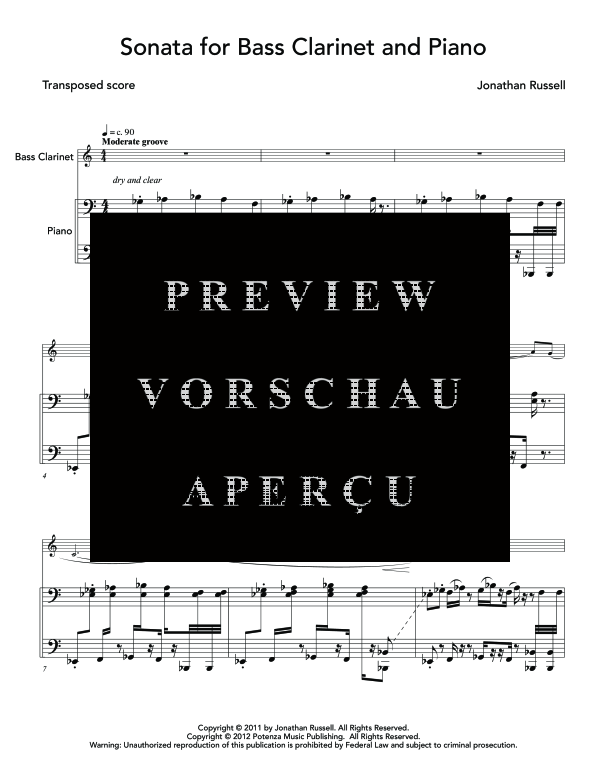 gallery: Sonata, , (bass clarinet and piano)