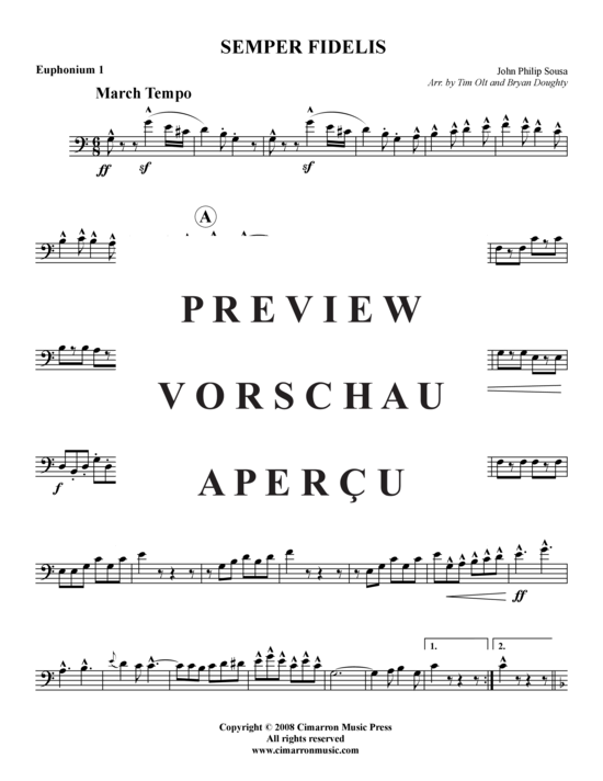 Product gallery: Page 6 of 16 Semper Fidelis , , (Tuba Quartet: 2x Baritone, 2xTuba)