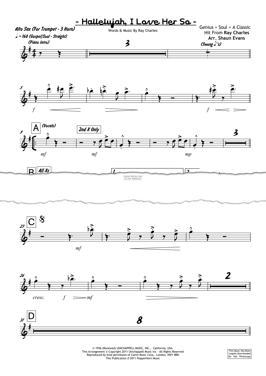 Product gallery: Page 1 of 1 Hallelujah I Love Her So, Ray Charles