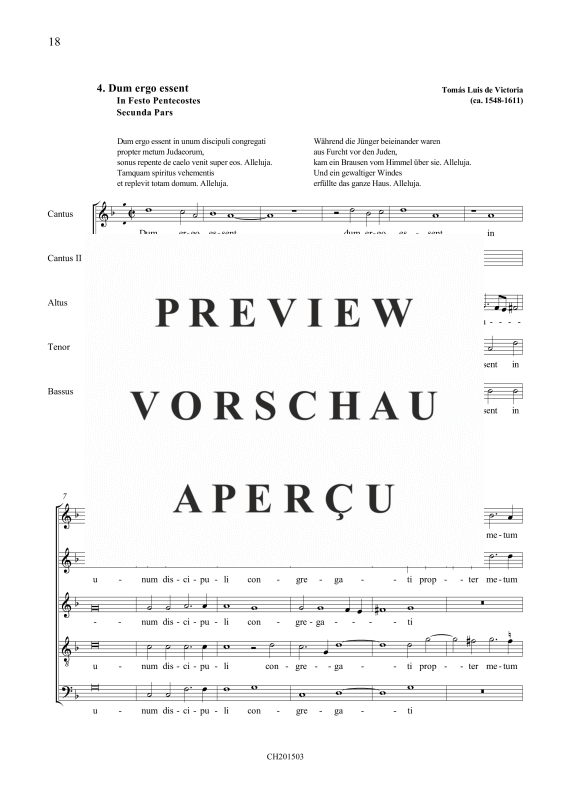 Product gallery: Page 7 of 11 Dum complerentur / Dum ergo essent, , Mixed choir 5 voices