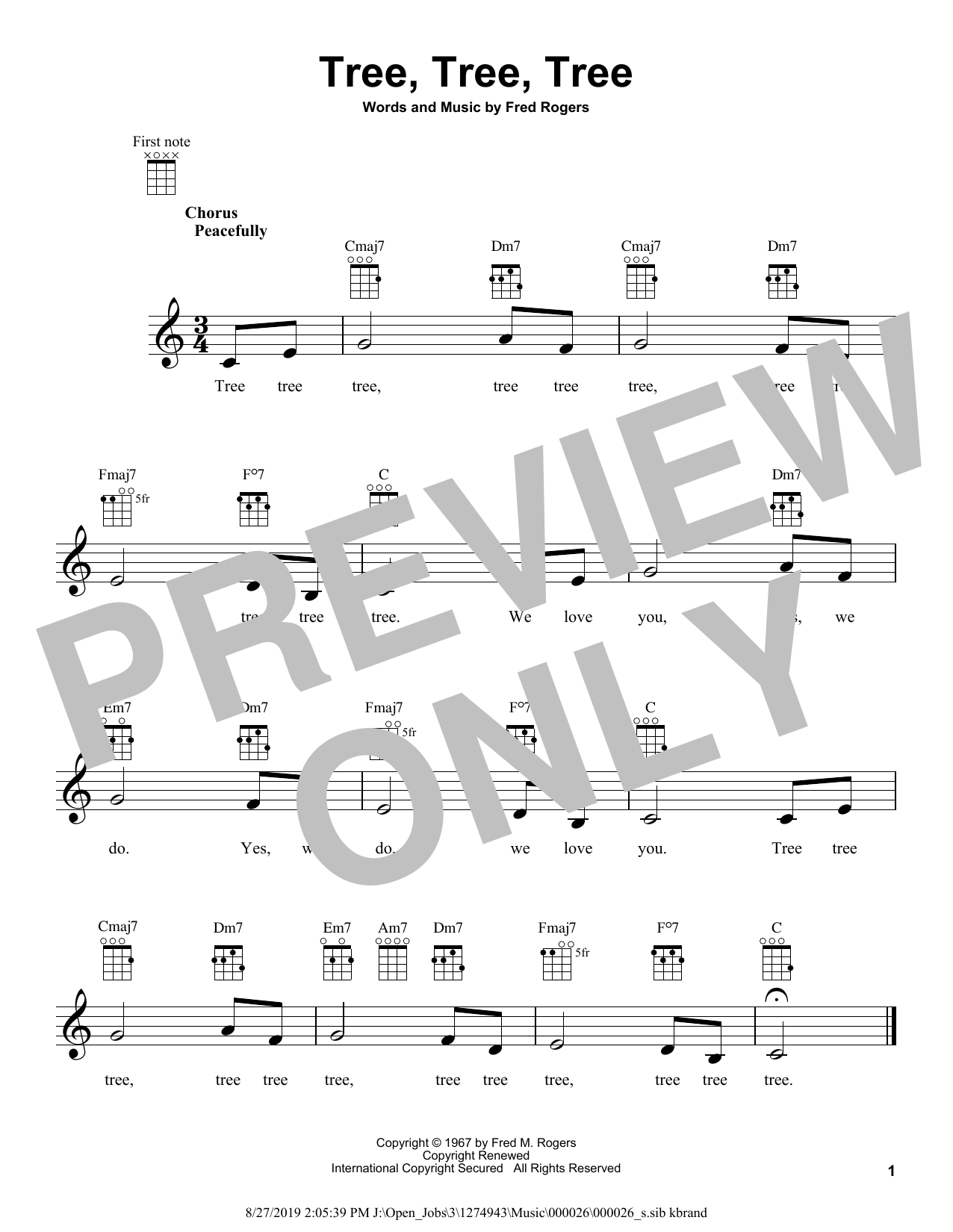 Product gallery: Page 1 of 1 Tree, Tree, Tree, Fred Rogers