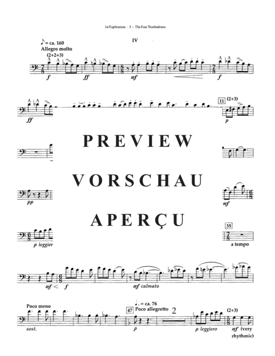 Product gallery: Page 20 of 21 The Four Troubadours , , (Tuba Quartett EETT)