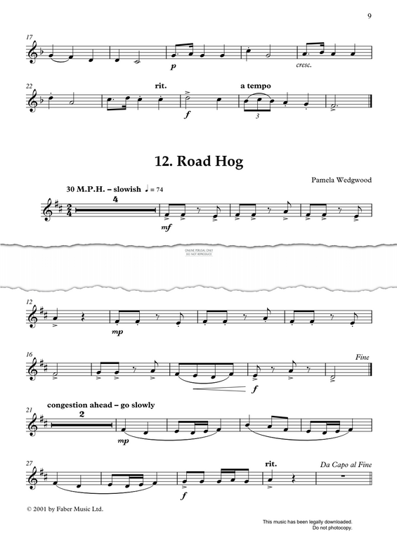 Produktgalerie: Seite 1 von 1 Road Hog, Pam Wedgwood, Klavier, Trompete