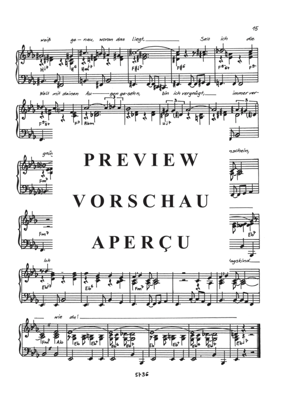 Product gallery: Page 18 of 21 Eine Welt ohne dich , , Piano and Voice