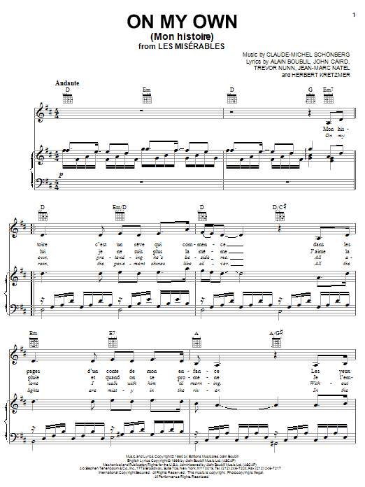Produktbild zu: On My Own (Mon Histoire) [French version]