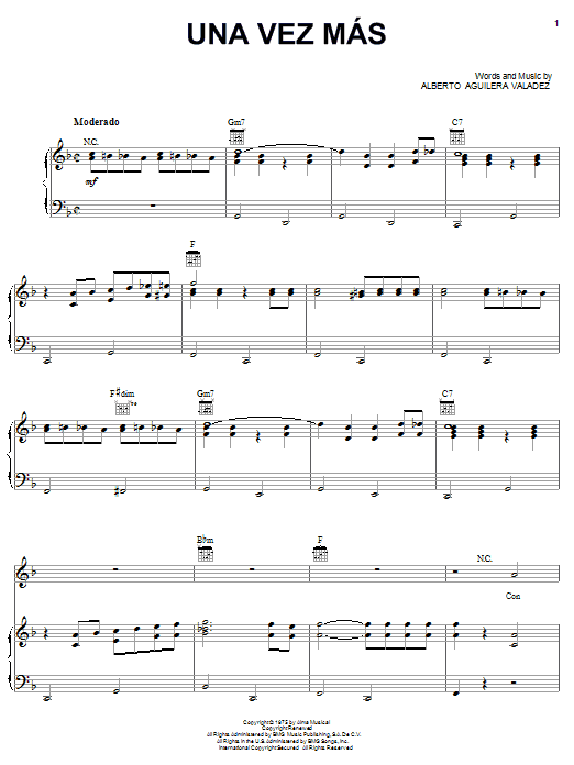 Produktgalerie: Seite 1 von 1 Una Vez Mas, Alberto Aguilera Valadez, Gesang, Gitarre, Klavier