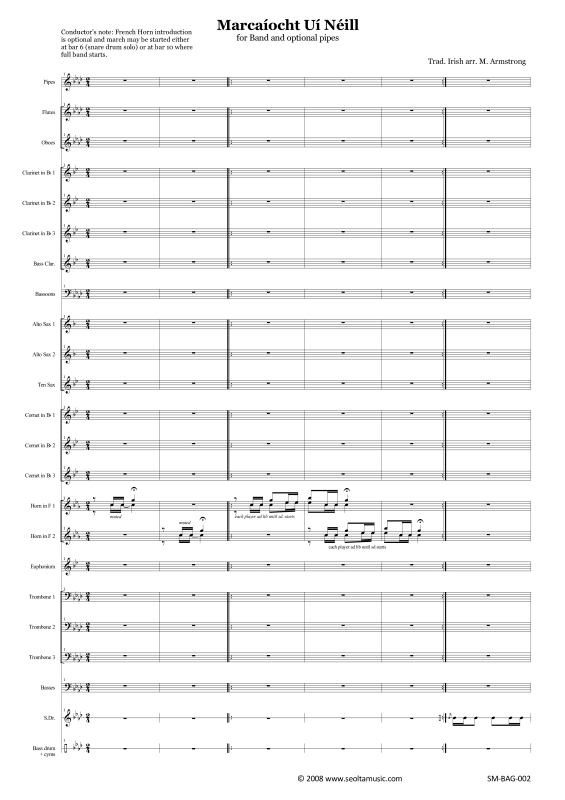 Produktgalerie: Seite 1 von 11 Marcaiocht Ui Neill (ONeills Cavalcade), , Concert Band und Dudelsack Solo