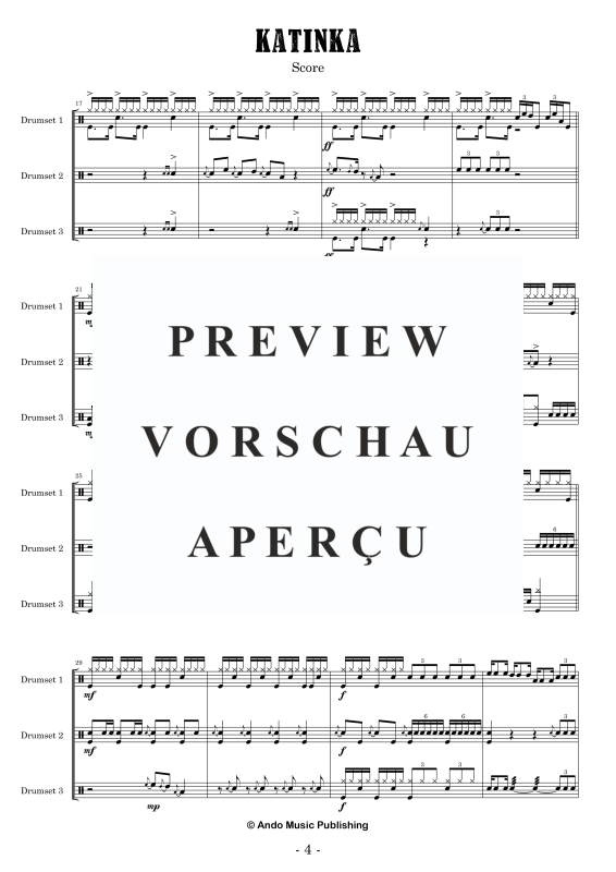 Produktgalerie: Seite 6 von 11 Katinka, , Drumset Trio