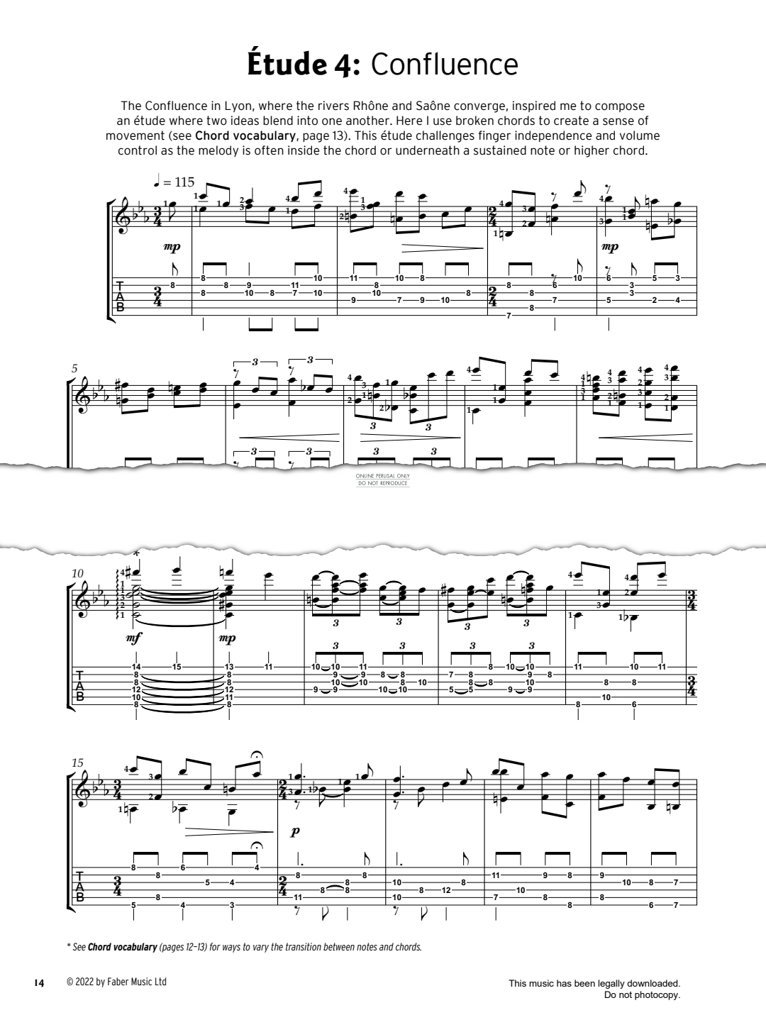Produktgalerie: Seite 1 von 1 Étude 4: Confluence, Tom Ollendorff, Gitarre