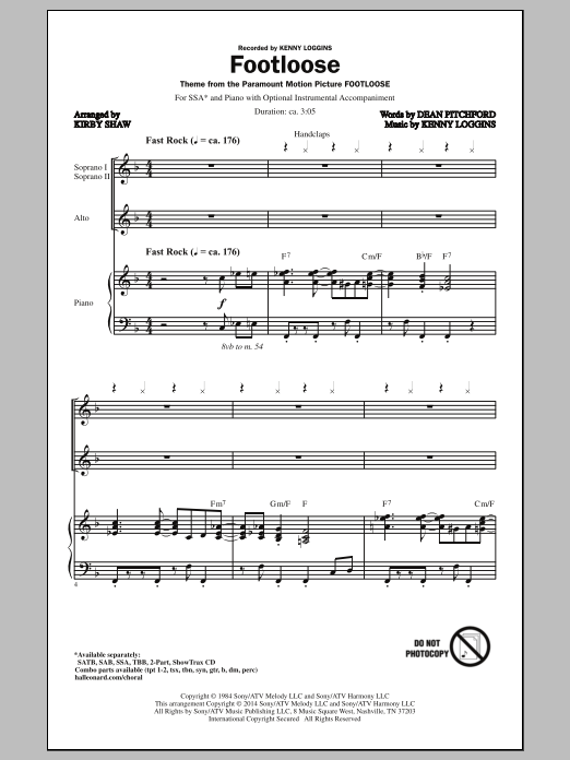 Product gallery: Page 1 of 1 Footloose, Kirby Shaw