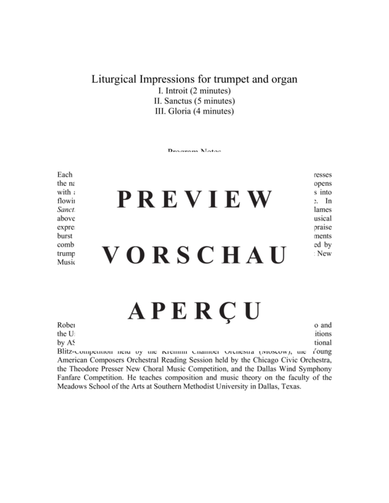 Produktgalerie: Seite 3 von 21 Liturgical Impressions , , (Trompete in C und Orgel)